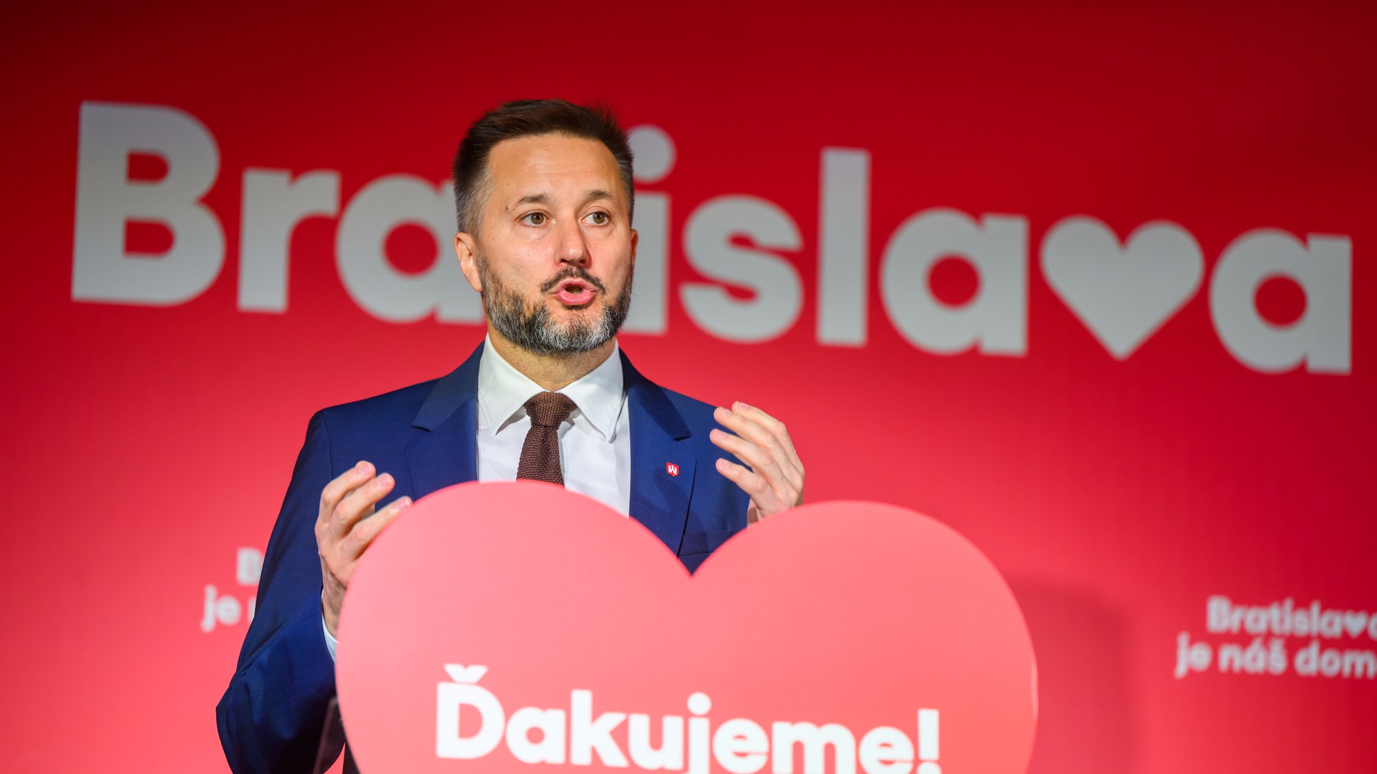 Na snímke úradujúci primátor Bratislavy a kandidát na post primátora mesta Bratislava Matúš Vallo.