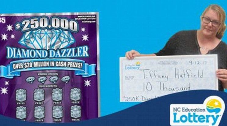 Tiffany Hatfield 10 ezer dollárt nyert / Fotó: NC Education Lottery