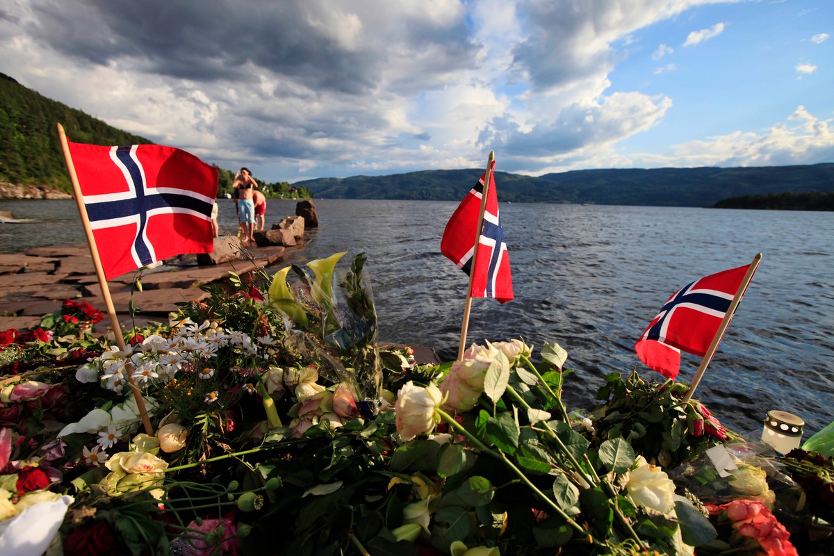 Wyspa Utoya po masakrze