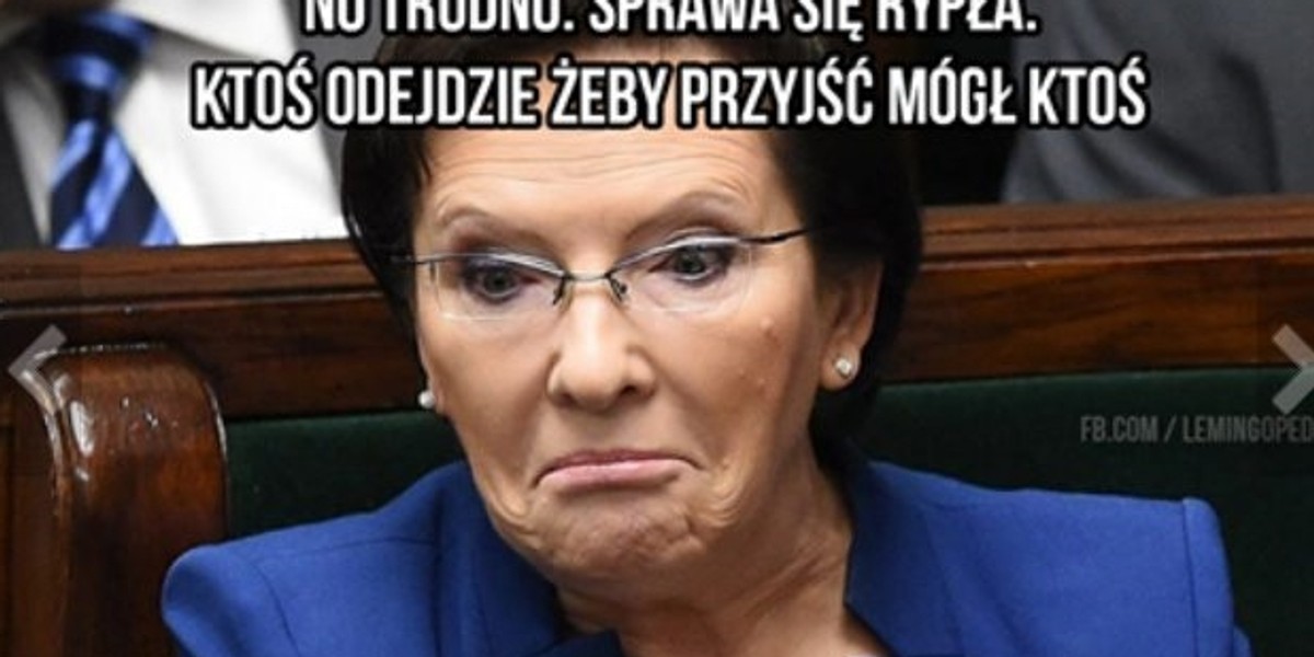 memy rząd dymisje