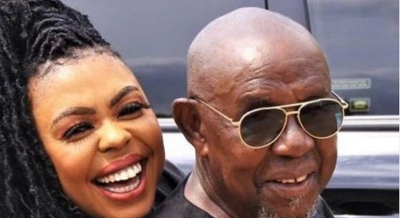 Afia Schwarzenegger and late father