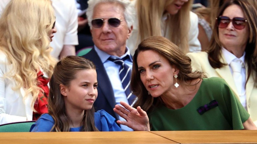 Kejt Midlton, princeza od Velsa je sa princezom Šarlotom pratila meč Janika Sinera i Aleksandra Zvereva | Foto: EPA/Shutterstock