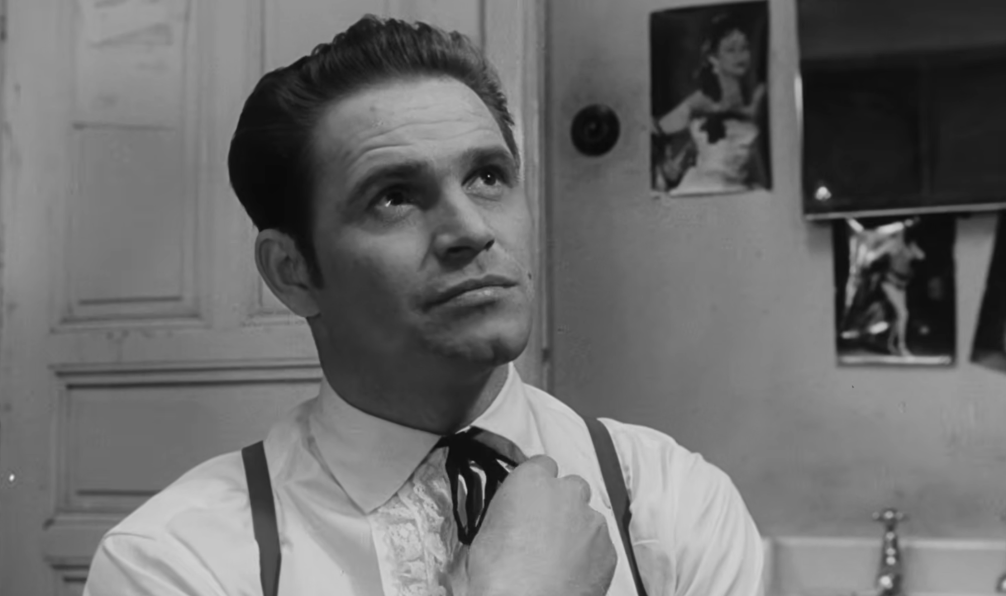 Český herec Vilém Besser vo filme Zločin v dívčí škole. 