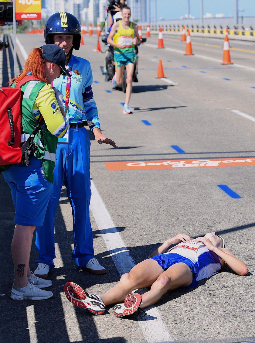 Dramat Brytyjczyka na maratonie. Nie wytrzymał upału i zasłabł