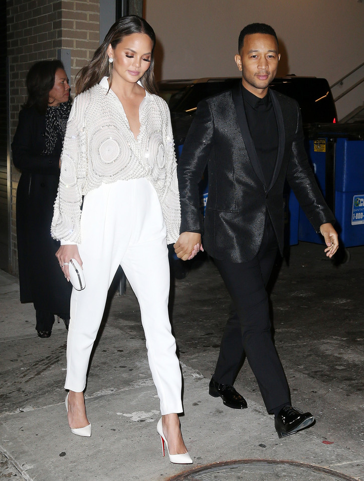 Chrissy Teigen i John Legend na premierze musicalu "Toycracker"