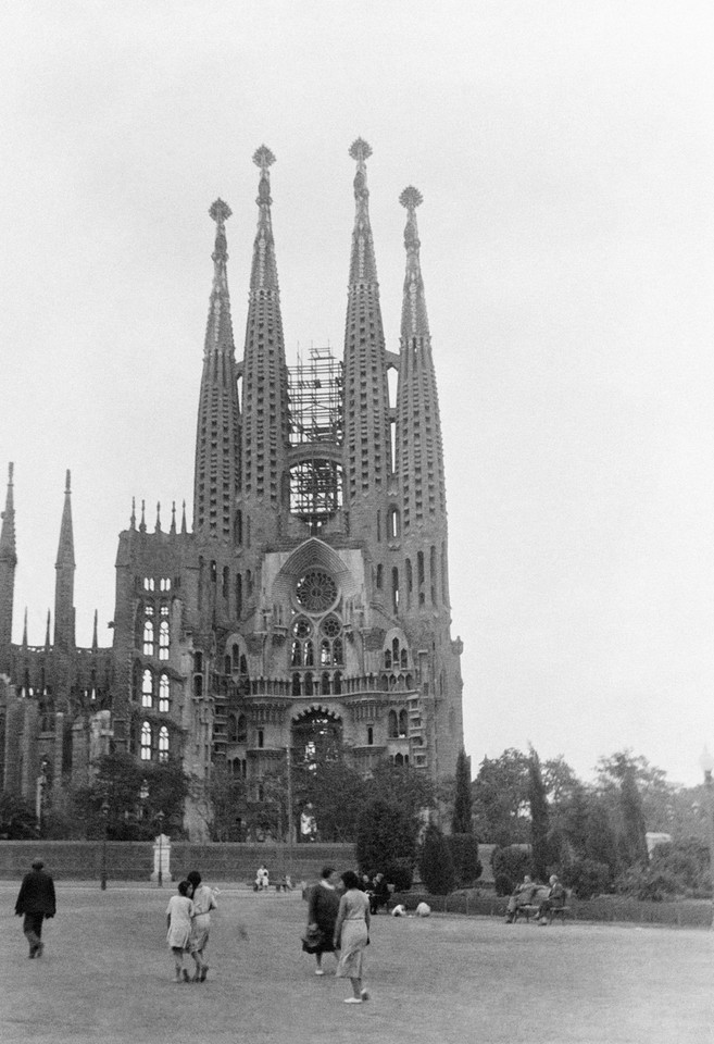 Sagrada Familia w budowie (1931 r.)