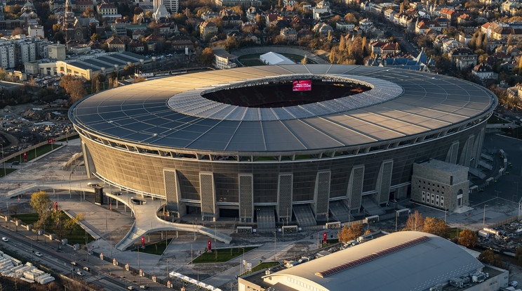 A Puskás Arénában rendeznek meg két BL-nyolcaddöntőt is / Fotó: MTI/Szigetváry Zsolt