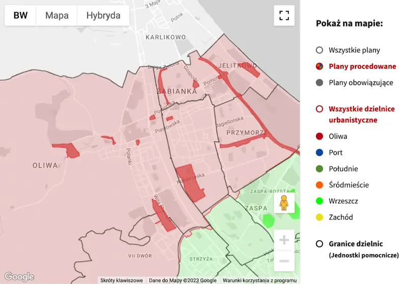 Brak planu miejscowego dla wybranej lokalizacji