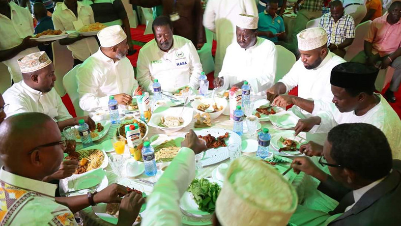 Image result for Joho with ODM leaders at Serani Arab Boys Ground.