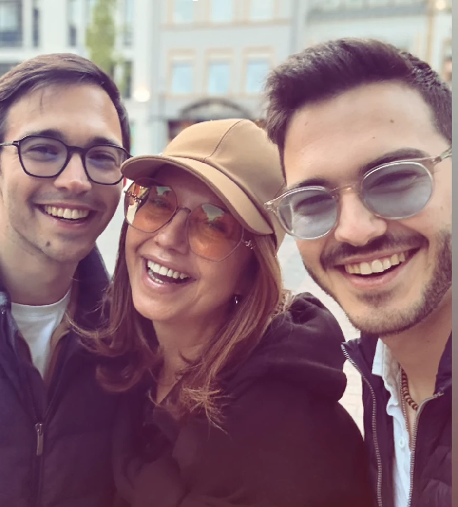 Nataša Ninković sa sinovima