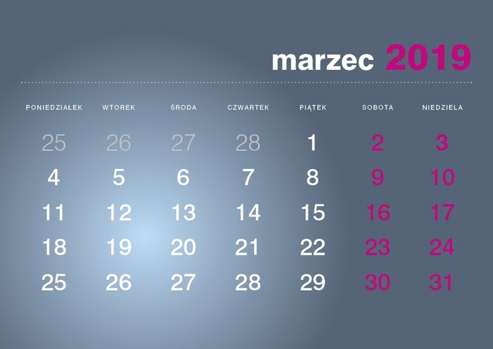 W marcu 2019 roku nie będzie możliwości przedłużenia weekendu