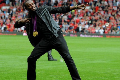 Usain Bolt na Old Trafford