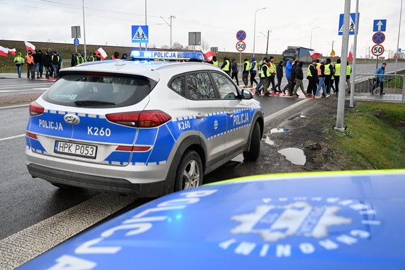 Protest rolników przeciw importowi zboża z Ukrainy