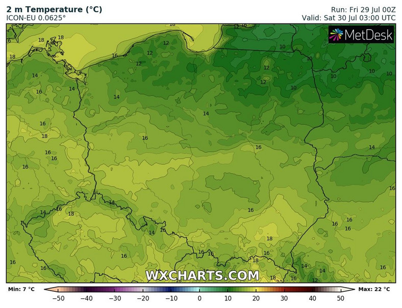 Poranek zapowiada się cieplej od poprzednich.