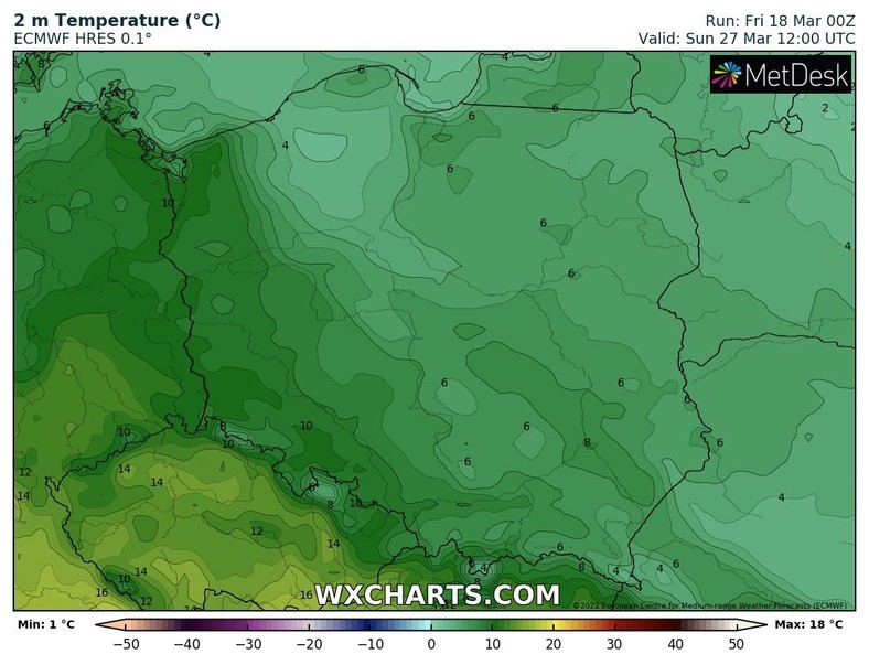 Koniec przyszłego tygodnia może przynieść następne ochłodzenie