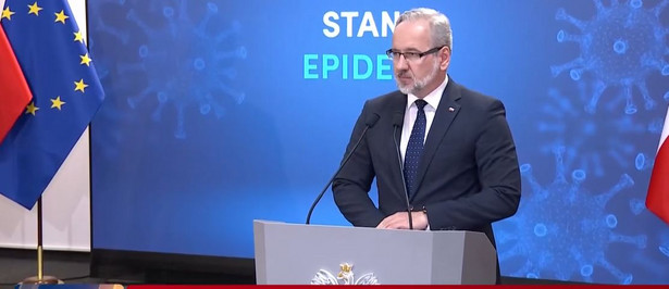 Adam Niedzielski na konferencji prasowej