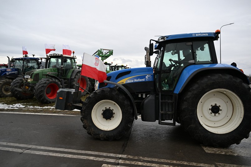 Protest rolników w Medyce 24 stycznia 2024 roku