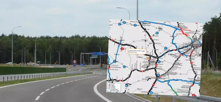 Łódź z pełnym ringiem autostrad i dróg ekspresowych. Brakujący odcinek otwarty