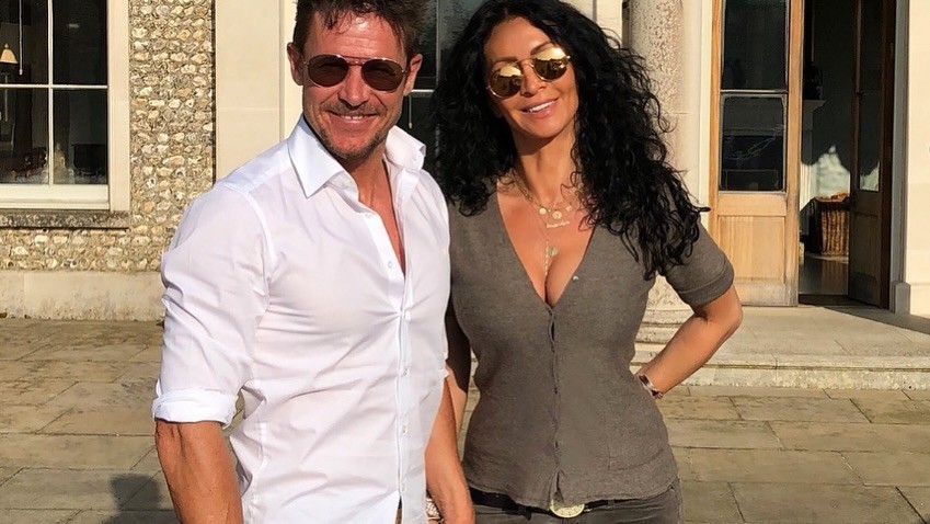 Rakúsky extrémny športovec Felix Baumgartner a jeho partnerka Mihaela Radulescu Schwartzenberg. 