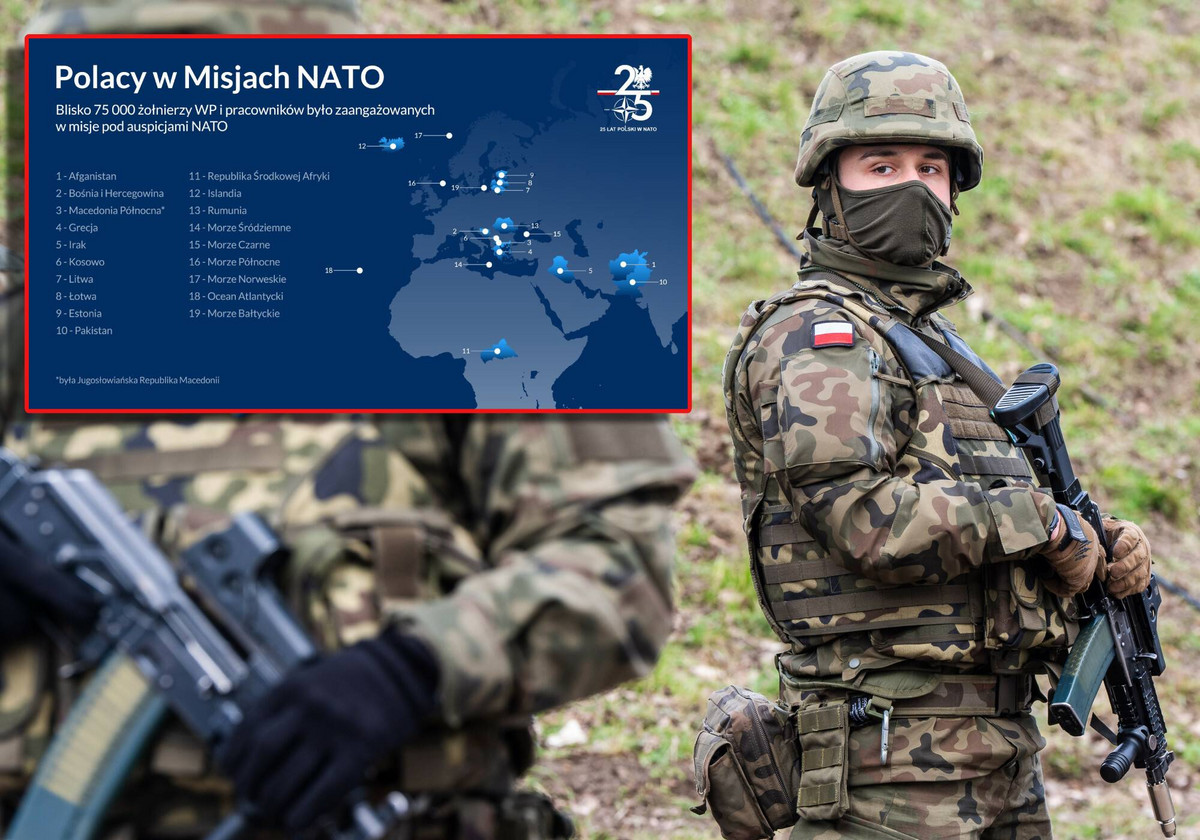 W tych misjach NATO brała udział Polska. MON publikuje grafikę