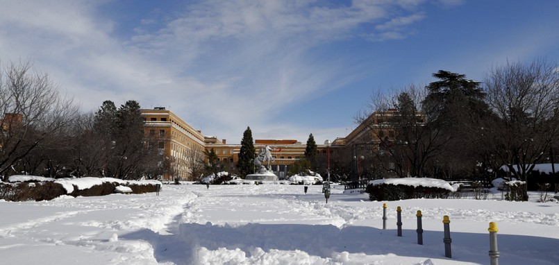 Śnieżyca w Hiszpanii