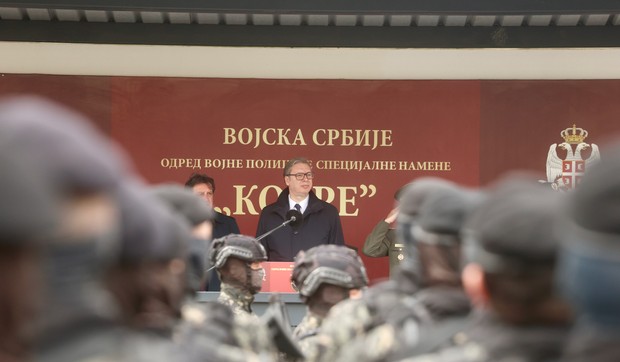 Aleksandar Vučić prisustvuje obeležavanju Dana jedinice Kobre
