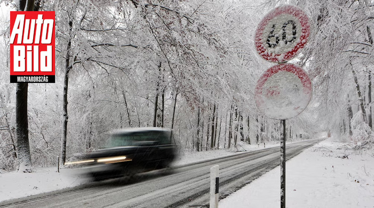 Érvényes-e a havas jelzőtábla, ha olvashatatlan a jelzés / Fotó: Auto Bild