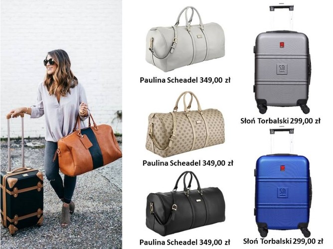 Modne walizki i torby podróżne