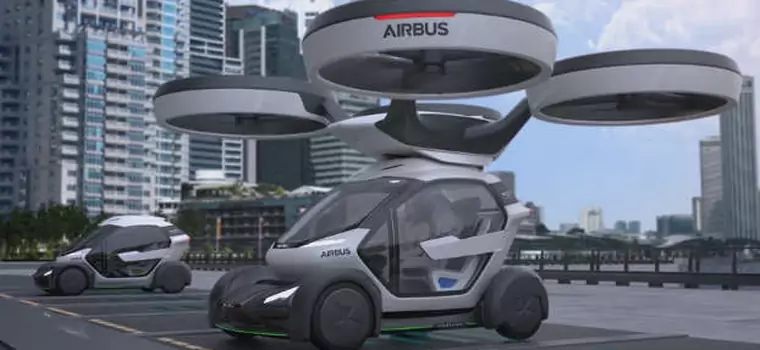 Szalony koncept latającej taksówki Airbusa