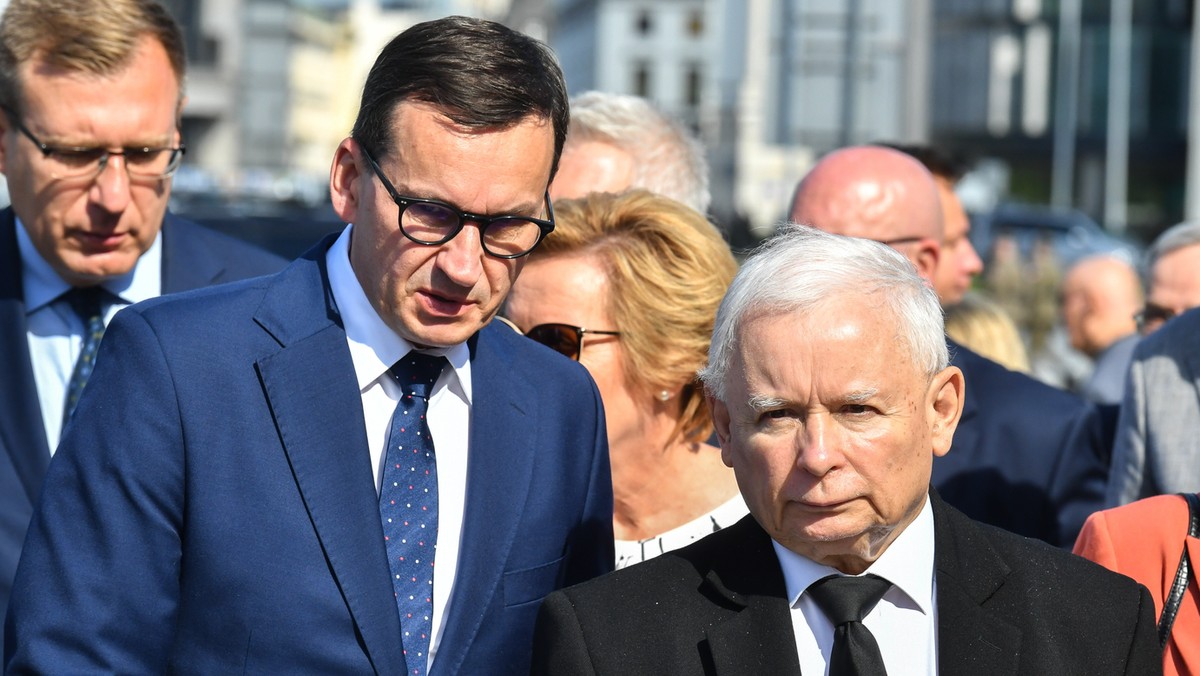 Mateusz Morawiecki i Jarosław Kaczyński