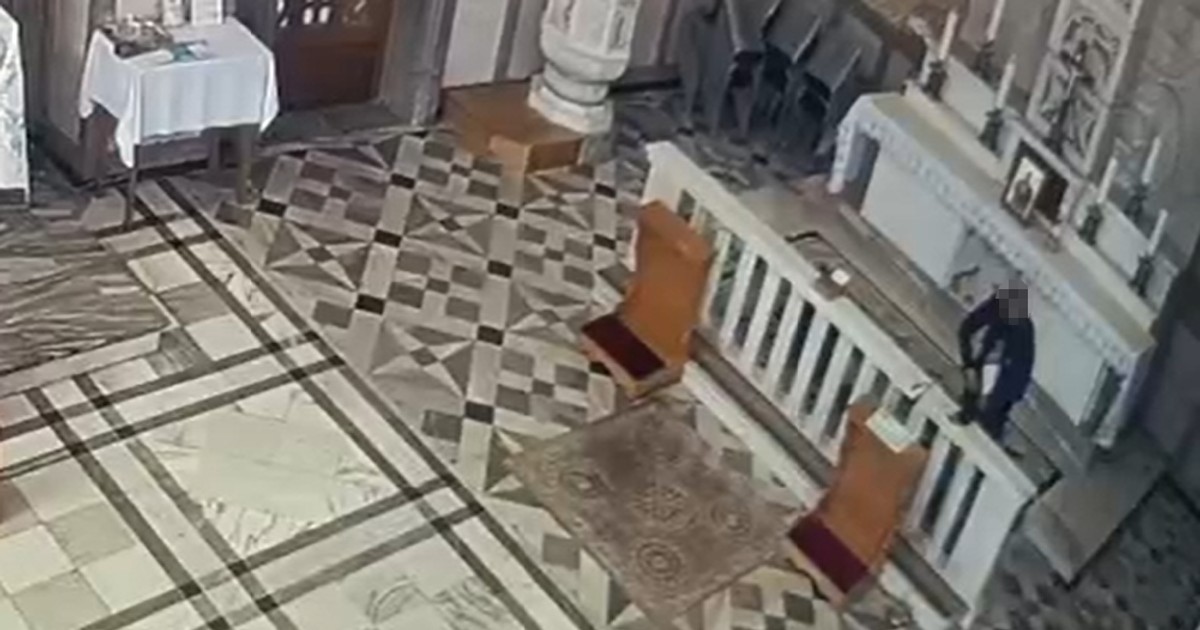 Złodziej w kościele: Złapany na gorącym uczynku, grozi mu dekada więzienia