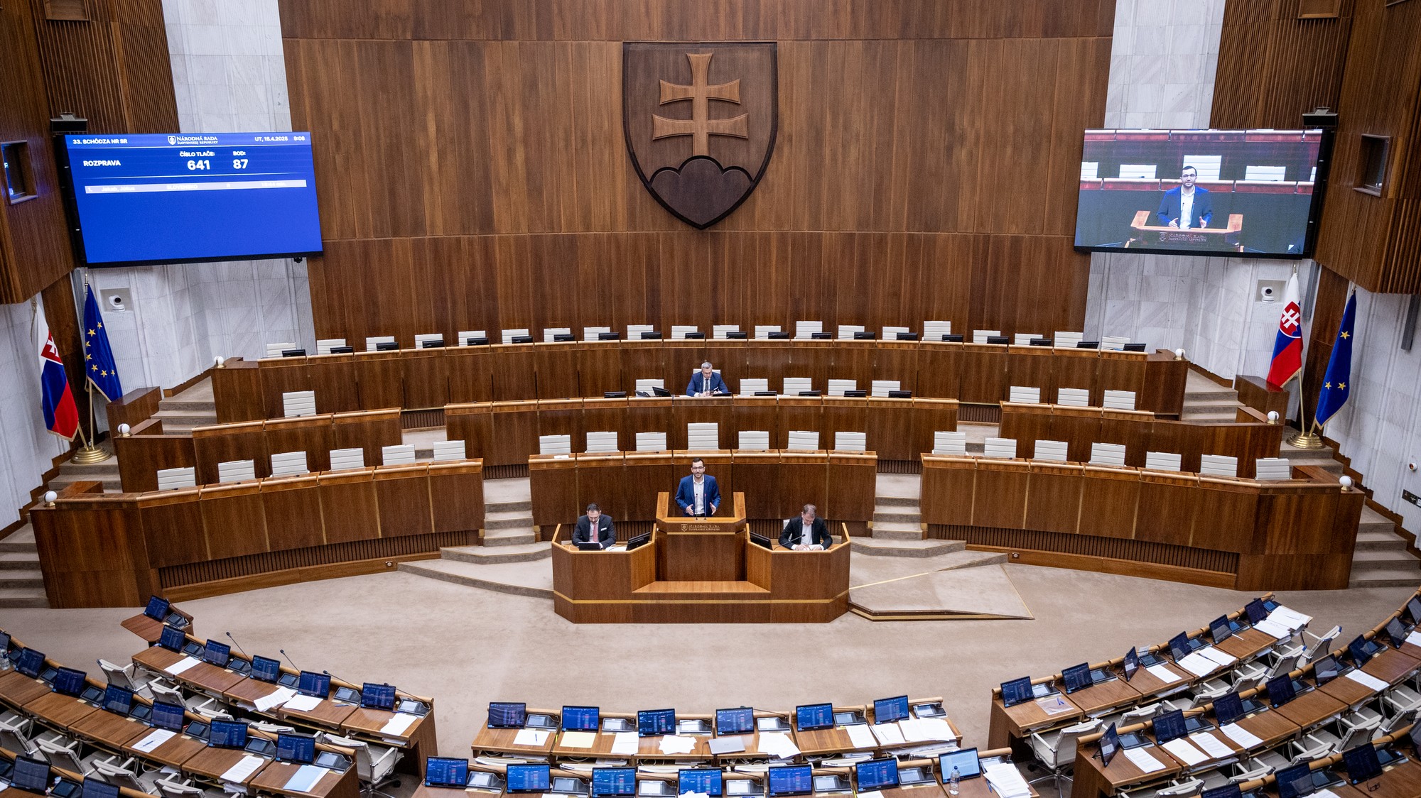 Rokovanie parlamentu, 15.4.2025