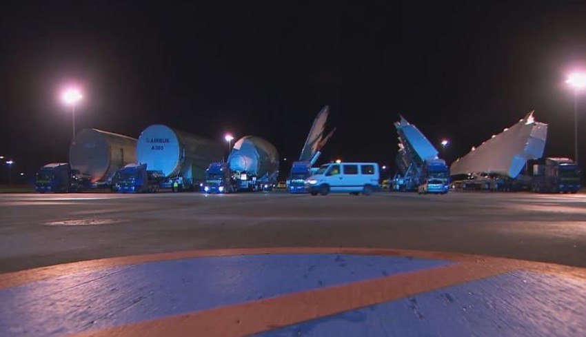 Komponente super džambo aviona stigle na odredište