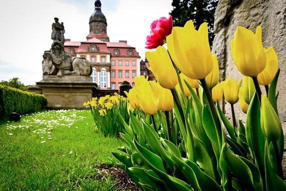 Zamek Książ na weekend. Tarasy pełne kwiatów i bajeczna architektura