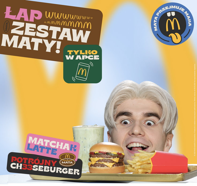 Reklama zestawu Maty w McDonald's