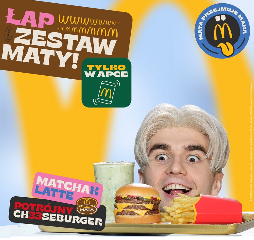 Reklama zestawu Maty w McDonald's