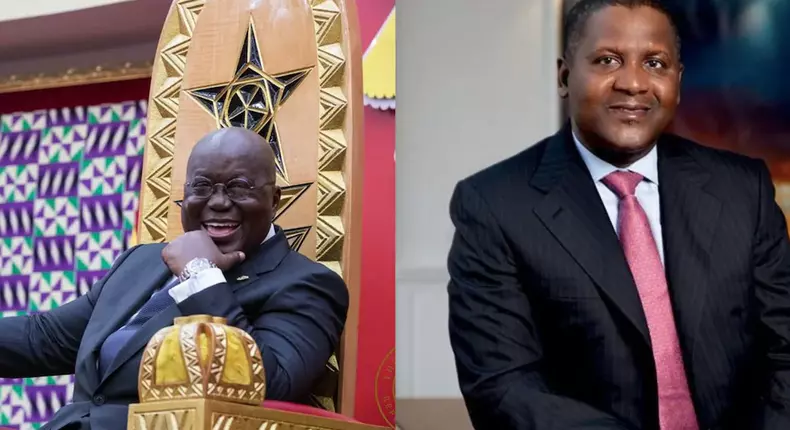 Africa’s richest man Dangote hails Akufo-Addo as a visionary leader