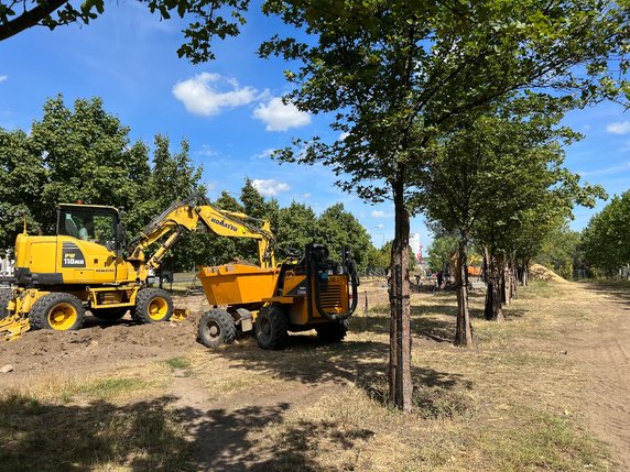 Park ks. Kirschke w Poznaniu. Znikną betonowe płyty, a ich miejsce zajmą mineralne alejki