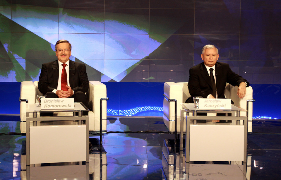 B. Komorowski i J. Kaczyński, fot.: PAP