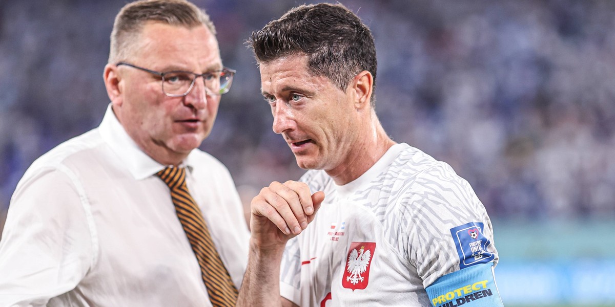 Czesław Michniewicz i Robert Lewandowski.