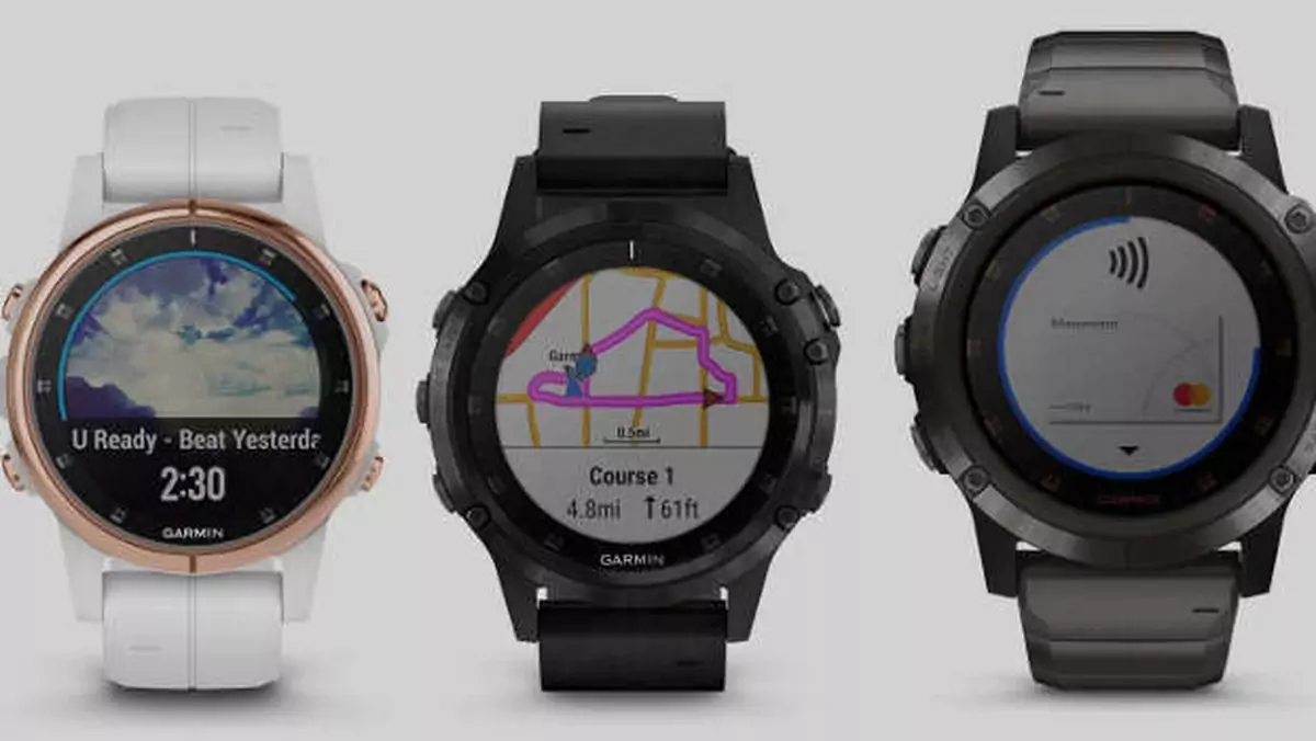 Garmin prezentuje serię smartwatchów Fenix 5 Plus. Przydadzą się podczas górskich wycieczek