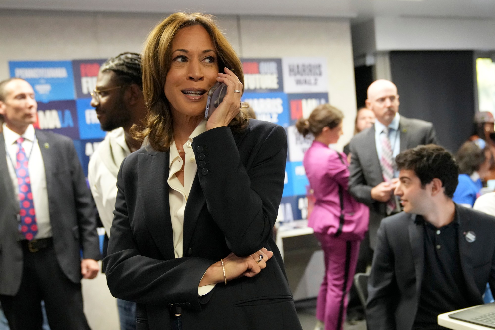 Prezidentské voľby v USA: Kamala Harris vo Washingtone v utorok 5. novembra 2024.