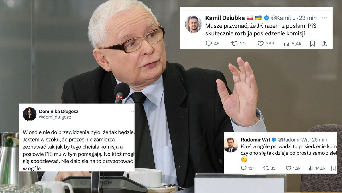 Jarosław Kaczyński na komisji śledczej. W sieci wrze: zupełny chaos, komedia