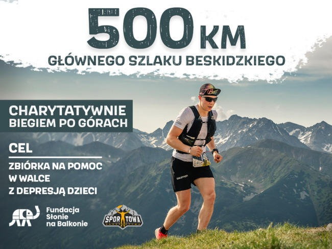 500 kilometrów biegiem po górach dla dzieci z depresją