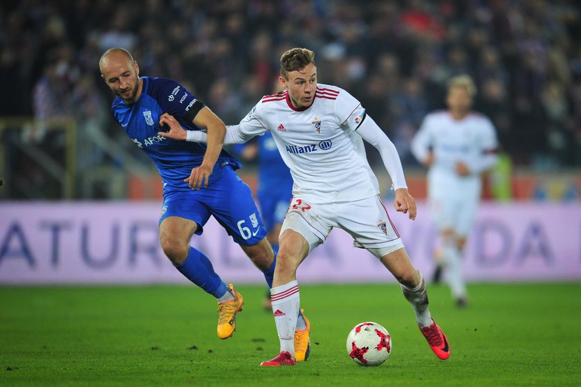 Pilka nozna. Ekstraklasa. Gornik Zabrze - Lech Poznan. 04.11.2017