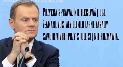 afera taśmowa - mem / źródło: Facebook: JózefCukier