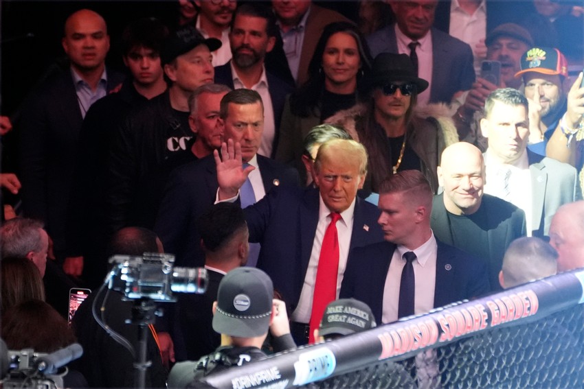 Donald Tramp na takmičenju UFC u Njujorku 16. novembra