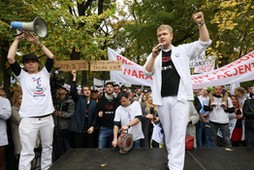 protest rezydentów