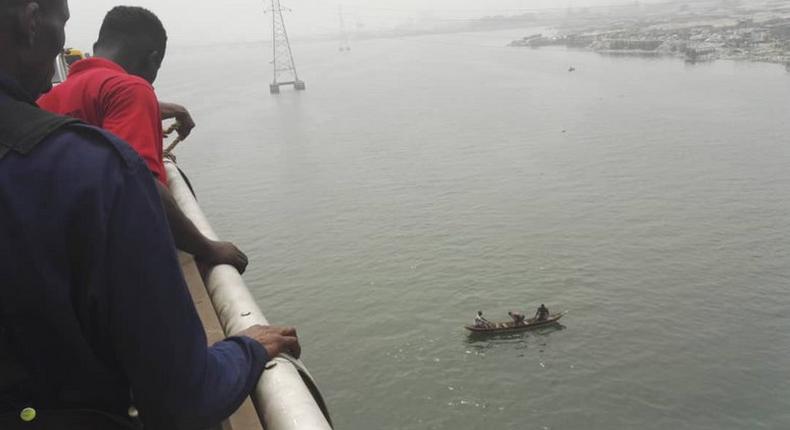 Daibo Davies  jumped into the lagoon from third mainland bridge inward, after [alighting from an Uber, on a claim of stomach issues. [Pulse]