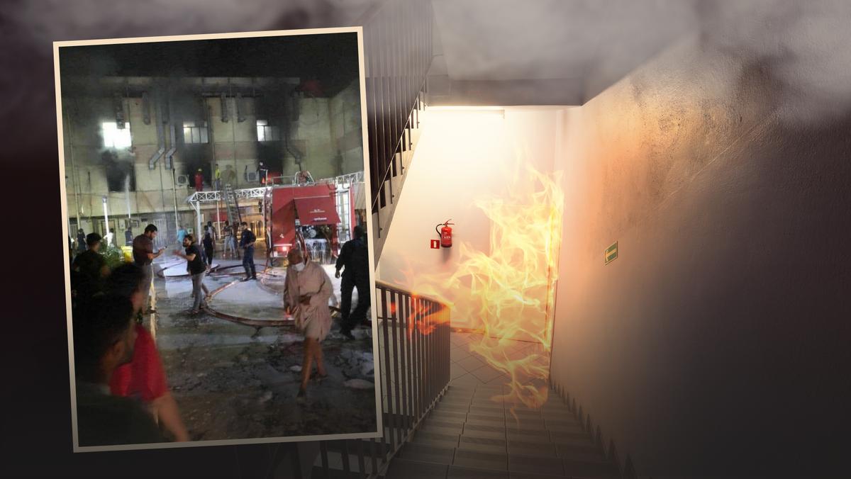 Irak: w pożarze szpitala w Bagdadzie zginęło co najmniej 27 osób